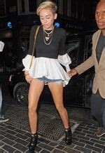 Miley Cyrus Vagina Slip In Short Shorts