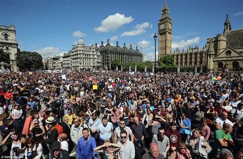 Brexit Protests See Thousands Take To The Streets Of London Wearing Eu