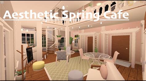 Aesthetic Spring Cafe Roblox Bloxburg Youtube