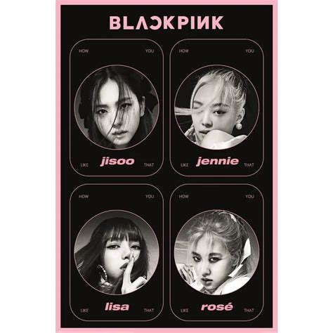 Black Pink Poster „how You Like That“ 915 X 61 Semira Merchde