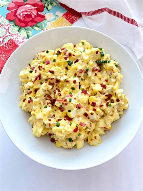 This deviled egg potato salad combines two classic recipes for one ultimate side dish. Keto Deviled Egg Salad - Easy 10 Minute Keto Recipe