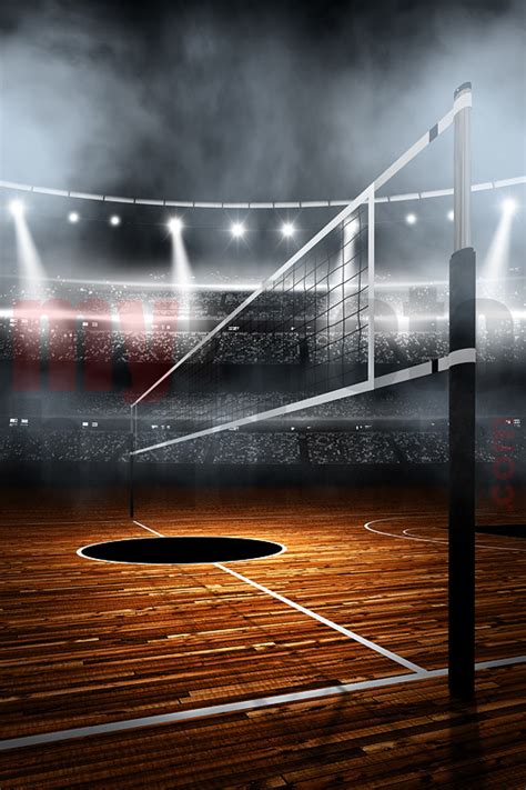 Digital Sports Background Volleyball Stadium
