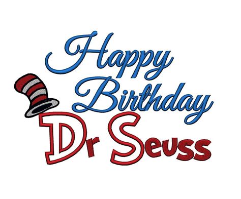 Happy Birthday Dr Seuss Instant Download By Sokyootdesigns