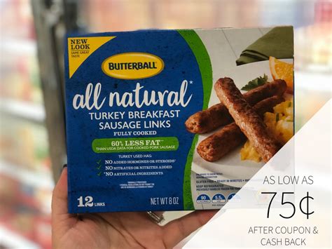 Nutrition facts 1 cup sausage mixture with 1 cup pasta: Butterball Frozen Sausage As Low As 75¢ At Publix