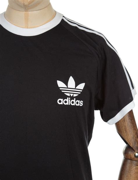 Adidas Originals Retro Trefoil Logo T Shirt Black Adidas Originals