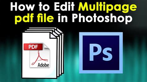 How to edit multi page pdf file in photoshop मलट पज pdf फइल क