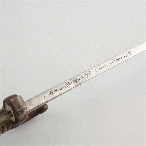 A French Bayonet Dated 1875 Bukowskis