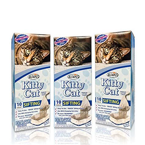 Alfapet Kitty Cat Pan Disposable Sifting Liners 10 Pack 1 Transfer