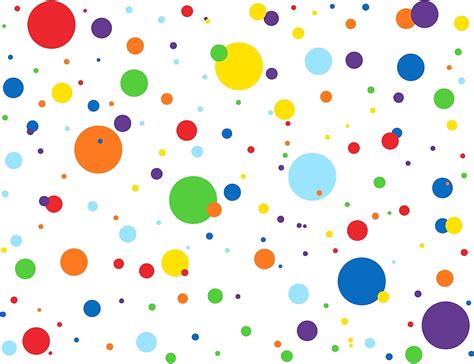 Mozamy Creative Dots Wall Decals 175 Count Primary Colors Dots Decals