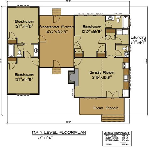 4 bedroom cabin floor plans. Diana's Dog Trot - Dogtrot Cabin Floor Plan