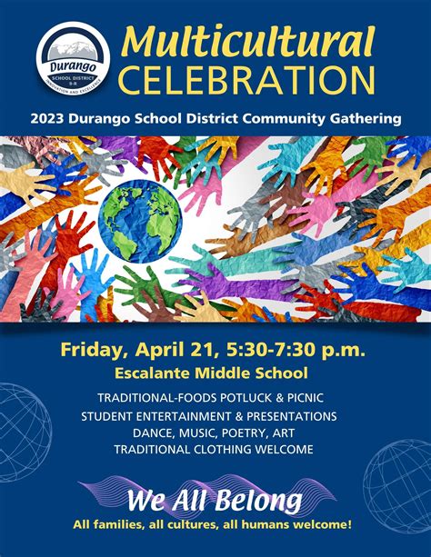 Multicultural Celebration April 21 Escalante Middle School Durango