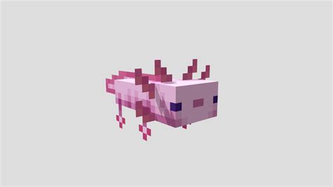 3d Axolotl Minecraft