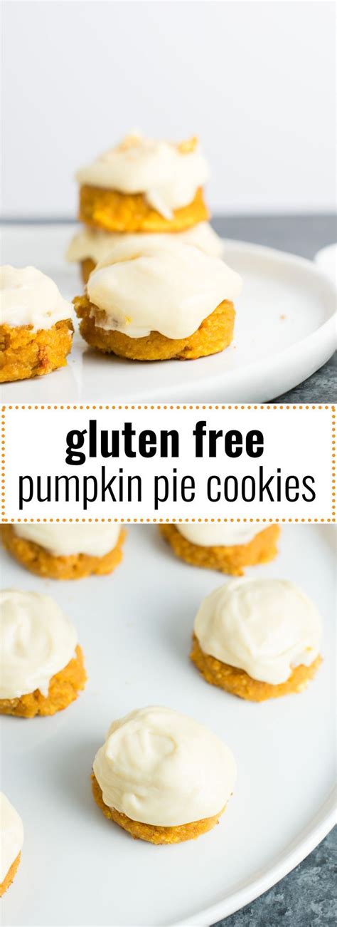 These Gluten Free Pumpkin Pie Cookies With Cream Cheese Greek Yogurt