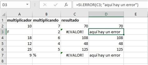 Excel SI ERROR Cómo utilizar la función SI ERROR IONOS MX