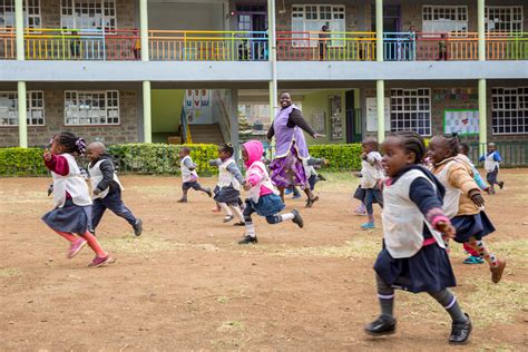 African School Children Playing