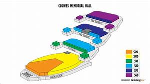 Clowes Memorial Hall Of Butler University Seating Chart