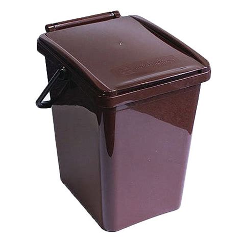 Kitchen Compost Caddy Bin 10l Brown Dimensions 275x300x238 Ergonomic And Stylish Kitchen