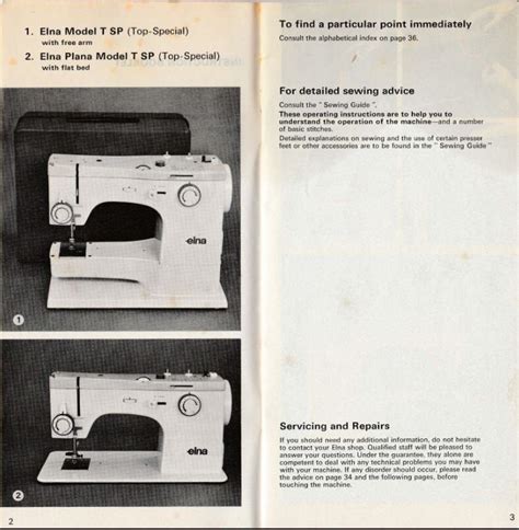 Original Elna Top Special Tps Sewing Machine Manual Scanned Original