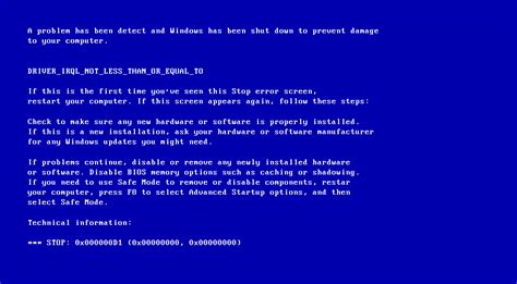 Fix Blue Screen Of Death Bsod Errors In Windows Vista