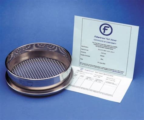 Fisherbrand Stainless Steel Test Sieve With Woven Wire Mesh Home