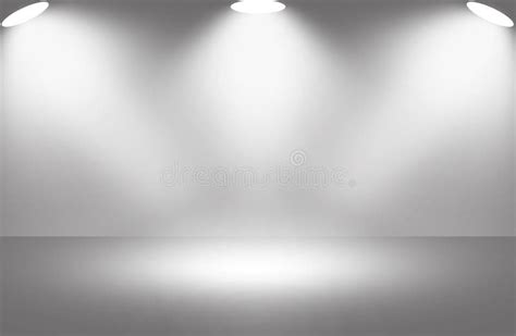 White Light Spotlight Stage Background Stock Illustration