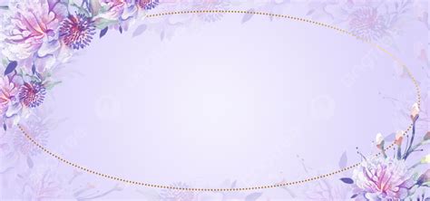 Lilac Floral Background Border Floral Background Watercolor