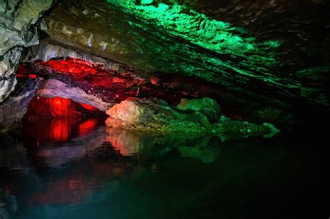 Colorful Underground Prometheus Cave River Formations Boat Tour In