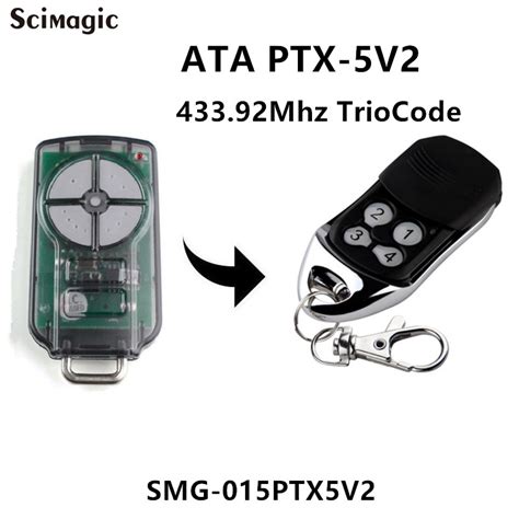 Ptx 5v2 Ata Garage Door Remote Control Triocode128 Ptx5 Transmitter