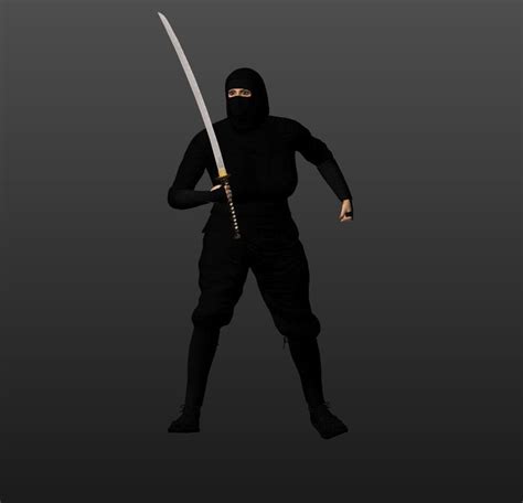 Animated Ninja 3d Model Cgtrader