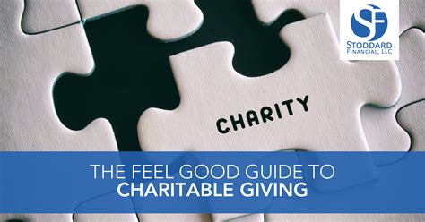 The Feel Good Guide To Charitable Giving Stoddard Financial