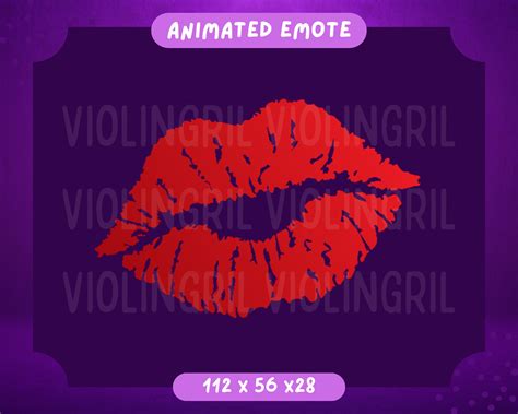 Animated Emote Animated Kiss Emote Kiss Emote Love Emote For Twitch