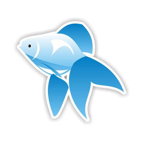Vector For Free Use Blue Fish Icon