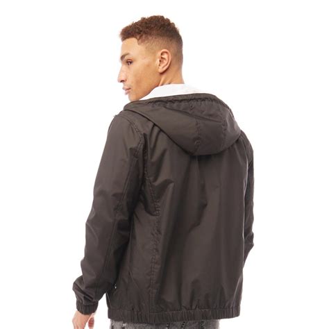 Buy Fluid Mens Hooded Lightweight Jacket Black