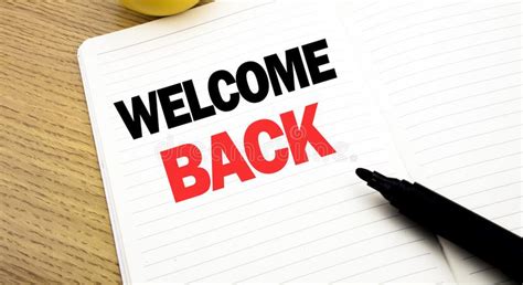 Conceptual Hand Writing Text Caption Inspiration Showing Welcome Back