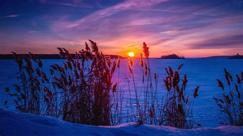Beautiful Winter Sunset Wallpapers Top Free Beautiful Winter Sunset
