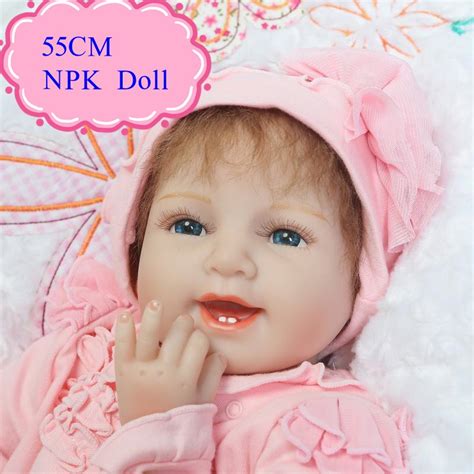 Newest Npk About 55cm Soft Reborn Baby Doll With Pink Rompers Realistic