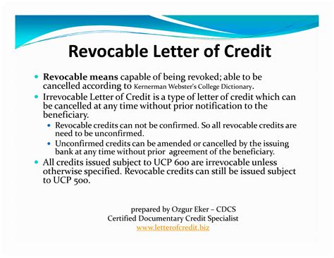Presentation - Types of Letters of Credit | Letterofcredit.biz | LC | L/C | Page 4