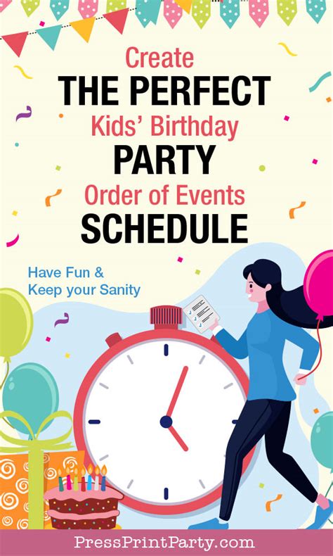 The Perfect Birthday Party Schedule For A Stress Free Kids Party