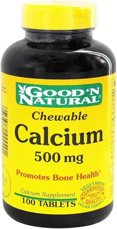 Good N Natural Chewable Calcium 500 Mg 100 Tablets