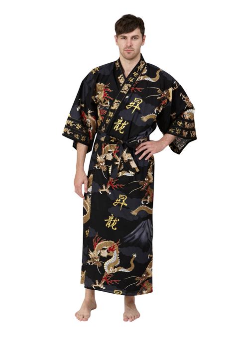 Stunning Black Kimono Robe For Men Beautiful Robes