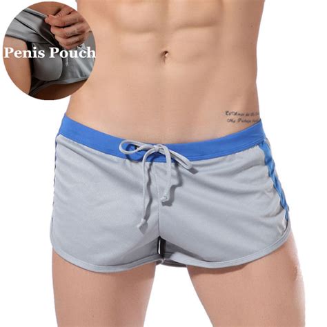 Mesh Running Shorts Men Penis Pouch Gym Shorts Men Loose Pocket Summer