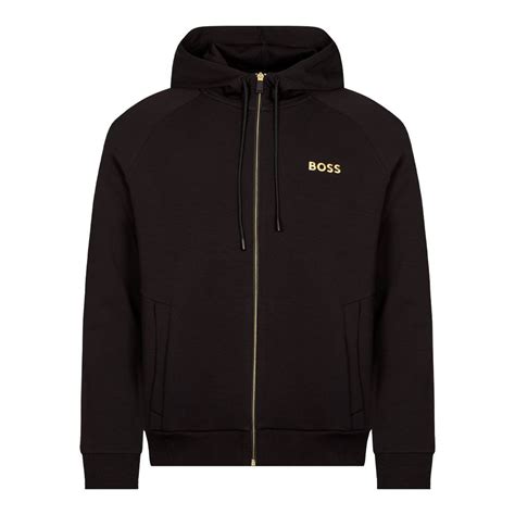 boss saggy 1 zip up hoodie black aphrodite1994