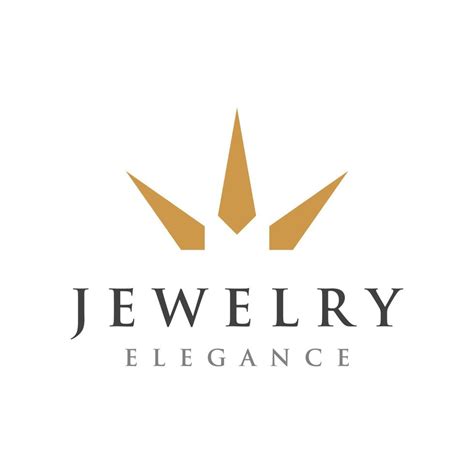 Jewelry Ring Abstract Logo Template Design With Luxury Diamonds Or Gems