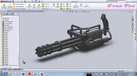 Visit our official website for contest details, winners lists, lessons, printables and our drawing courses. SolidWorks Tutorial : Gatling gun MG - YouTube