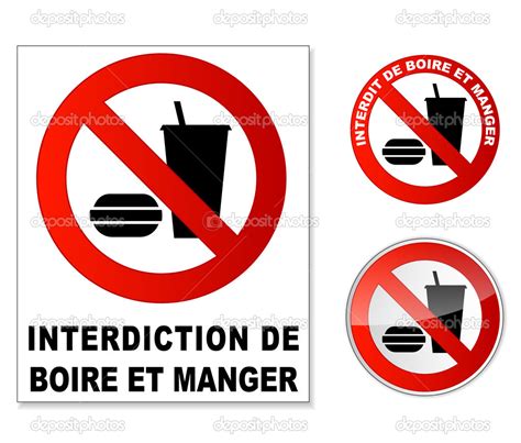Simple Interdit De Manger Boire Ou Fumer Les Panneaux Cliparts My Xxx