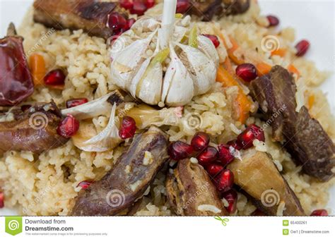 National Rice Pilaw With Lamb Stock Image Image Of Dinner Turmeric