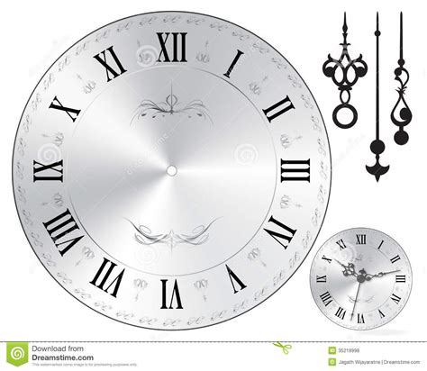 Wall Clock Face Stock Vector Illustration Of Morning 35218998