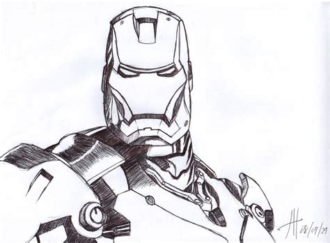 Iron Man Sketch By Bakanahakuchi On Deviantart