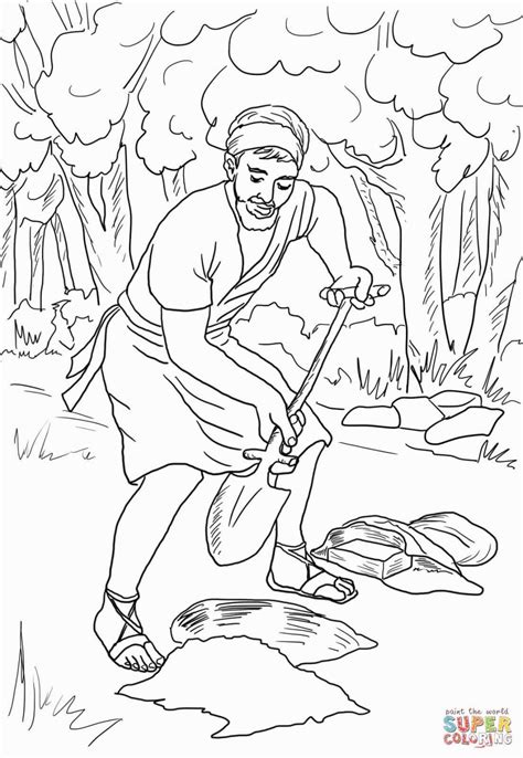 Parable Of The Mustard Seed Coloring Pages Sketch Coloring Page