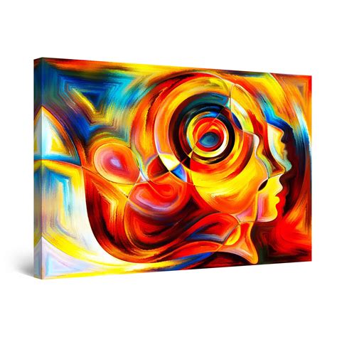 Startonight Canvas Wall Art Abstract Faces Freddie Painting Large